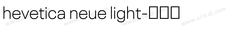 hevetica neue light字体转换